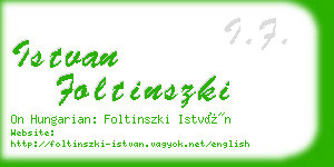 istvan foltinszki business card